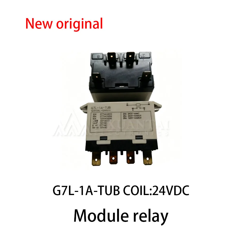 (3pcs) 100% New relay G7L-1A-TUB COIL: 24VDC 4-pin module relay