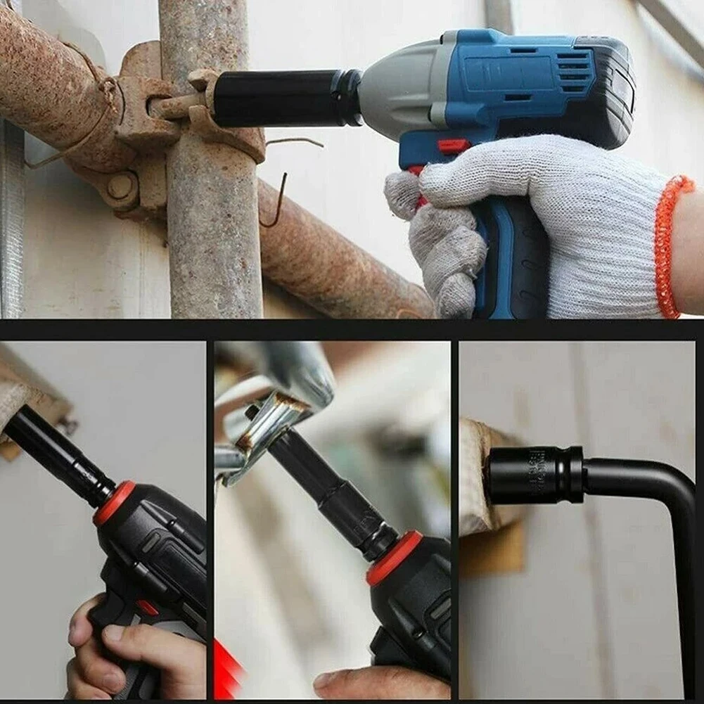 1/2 Inch Extended Electric Wrench Socket Set Impact Socket Set Hexagonal Deep Socket Set 8-24mm /8-32mm Hex Socket Set Hand Tool