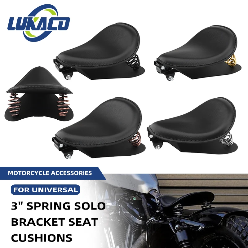 

Universal Motorcycle Accessories Retro Solo Seat Springs Mounting Bracket Kit For Harley Sportster XL 883 1200 Bobber Chopper