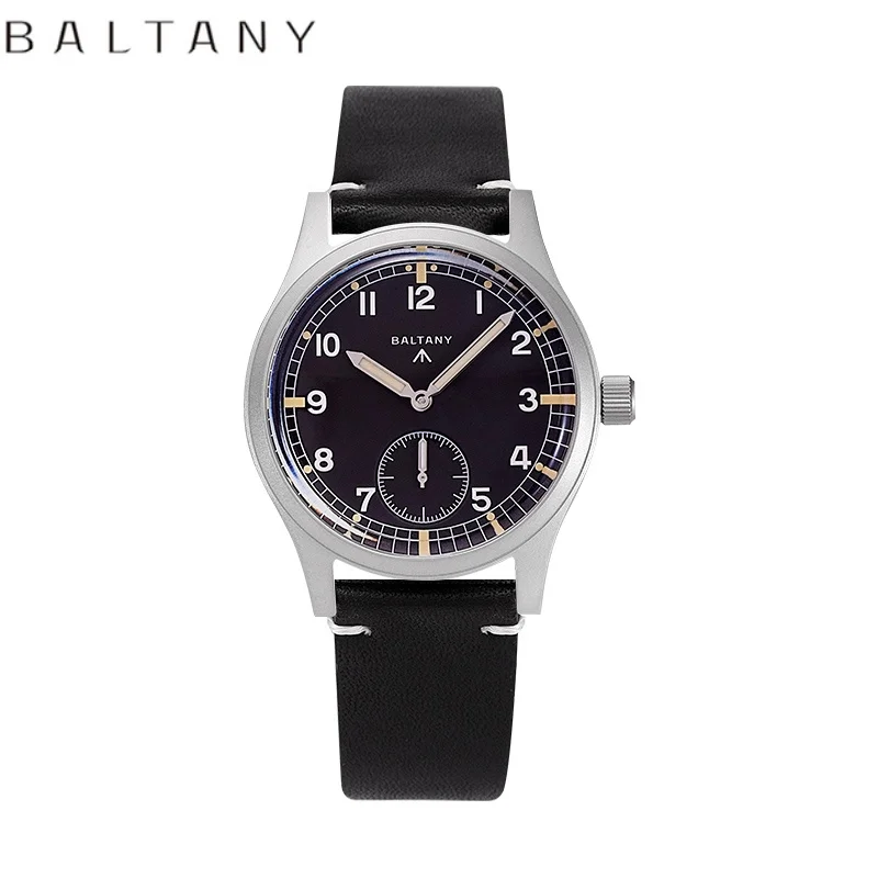 Baltany Vintage Luxury Quartz Men's Watch S2019 Small Seconds Hand Vd78 Movement Luminous 100M Waterproof Wristwatch for Men