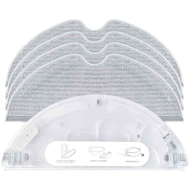 Сменная швабра для Dreame D9/D9 Max D9 Pro/L10 Pro, аксессуары для пылесоса, коврик для мытья полов из микрофибры с резервуаром для воды