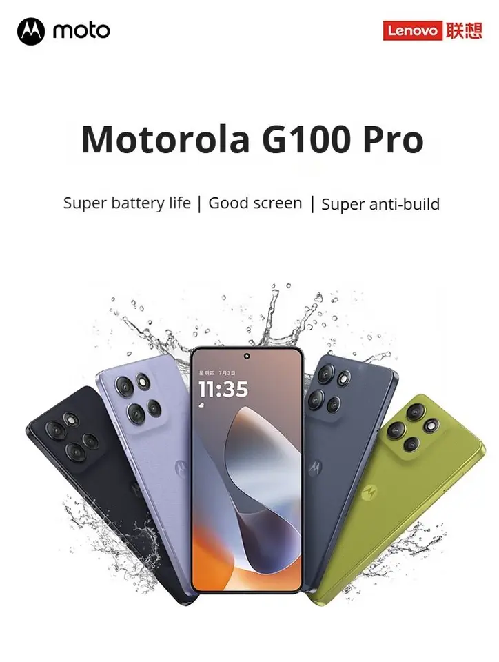 CN Lenovo MOTOROLA G100 Pro SmartPhone 50MP AI Camera 6720mAh