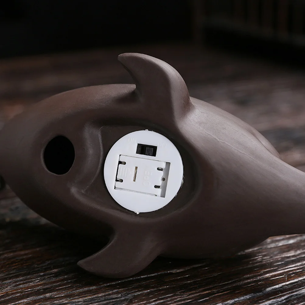 

Backflow Incense Burner Ceramic Aroma Stove Dolphin Therapeutic Home Decor Waterfall Stick Holder Unique