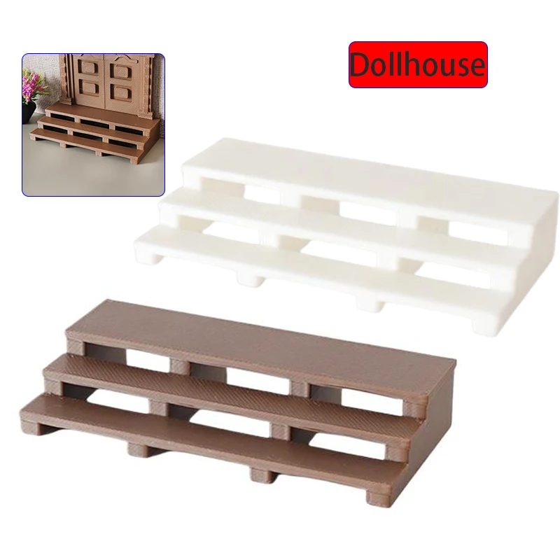 1 Stück Puppenhaus-Treppenmodell Mini Simulations-Puppenhaus DIY Mikro-Landschaft Außentreppen-Dekoration Möbelzubehör