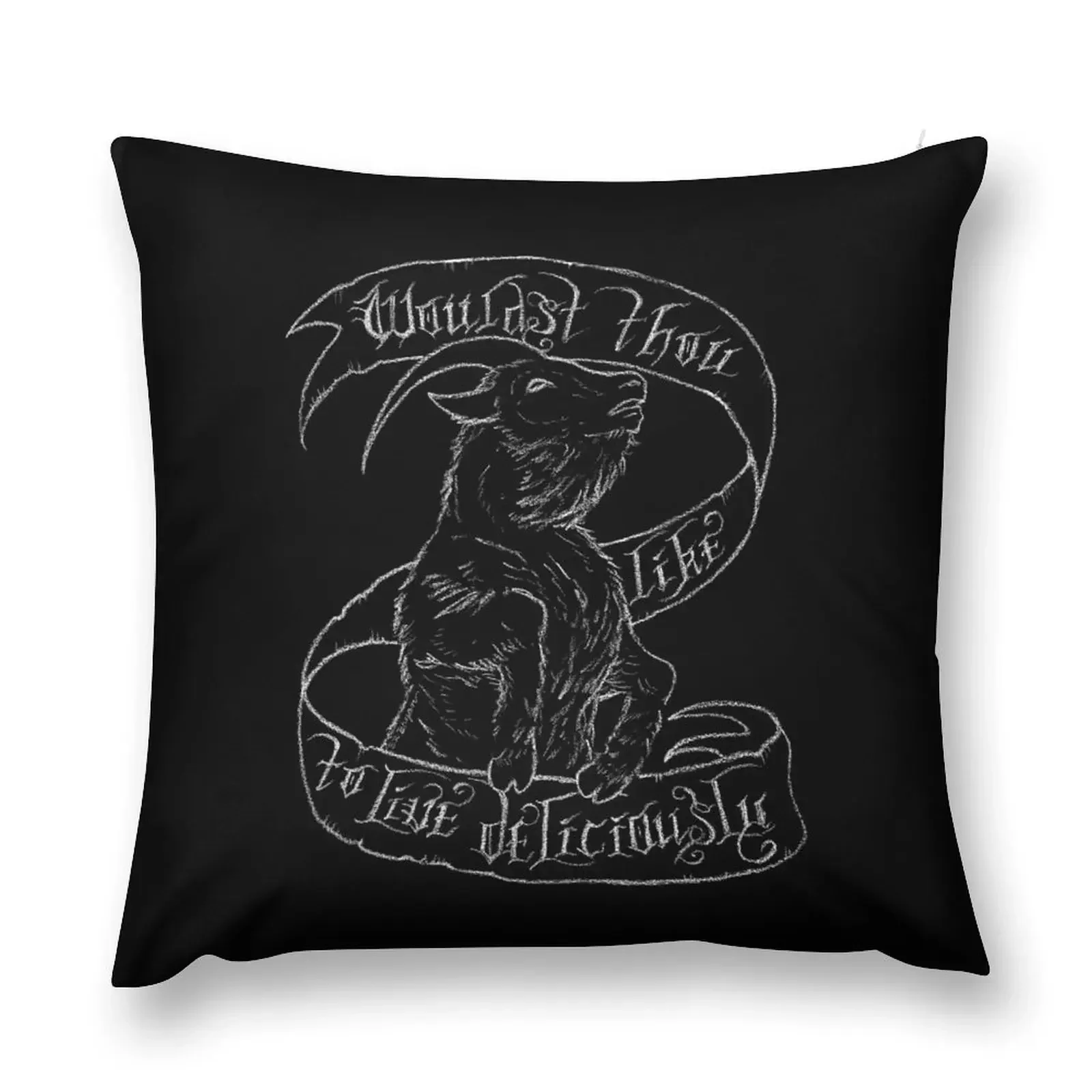 Black Phillip Throw Pillow autumn decoration Christmas Pillowcase Sitting Cushion pillow