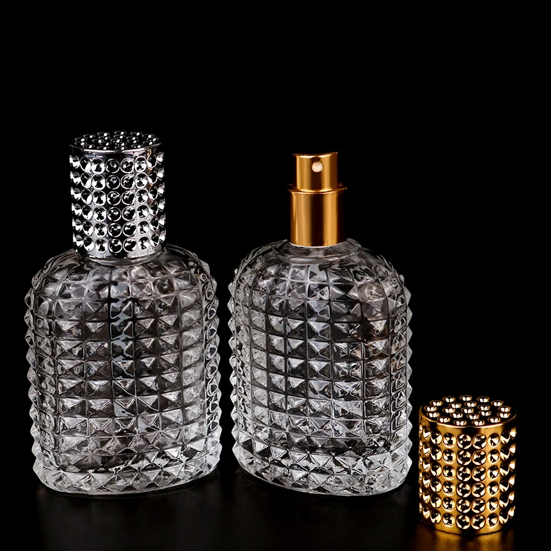 30/50ml Pineapple Bottle Glass Portable Refillable Perfume Bottle Cosmetic Container Empty Spray Atomizer Travel Sub-bottle