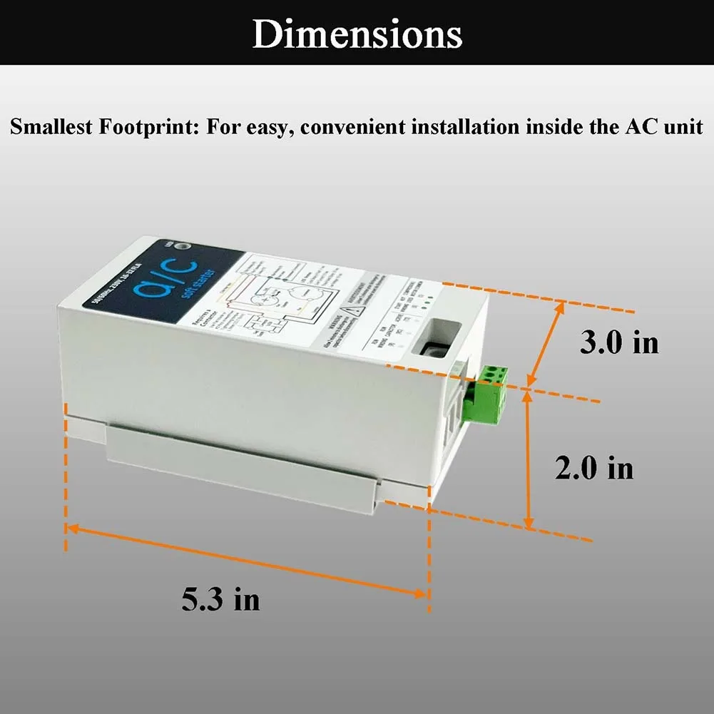 RV AC Soft Module 16-32A For 4-7 Ton Air Conditioner Heat Smooth Compressor Generator Solar Protection Kit