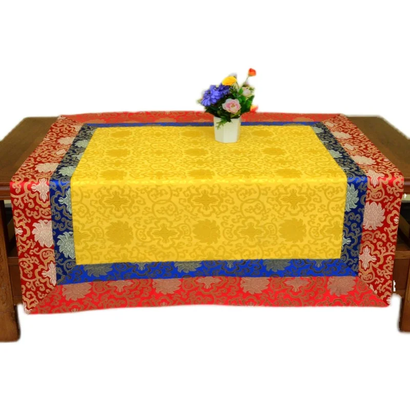 Tibetan for Tablecloth Buddhist Table Ethnic Style Household Incense Table Tribute Table Mat Brocade Table Tea Table Ornament