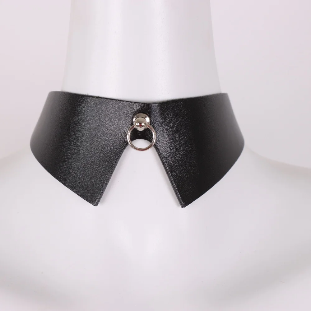 Gothic Fashion Kunstleder-Halsband, vielseitig einsetzbar für Party, Festival, Cosplay und Spielpaare, reifer Stil