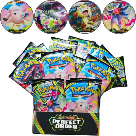 Pokemon Mega Evolution Series Booster Box Bundle English Version Rare Holo Trading Cards Collectible Set for Pokemon TCG Players