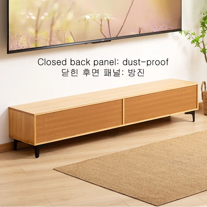 TV Cabinet Simple Modern Coffee Table TV Cabinet Bamboo Living Room Bedroom Floor Cabinet