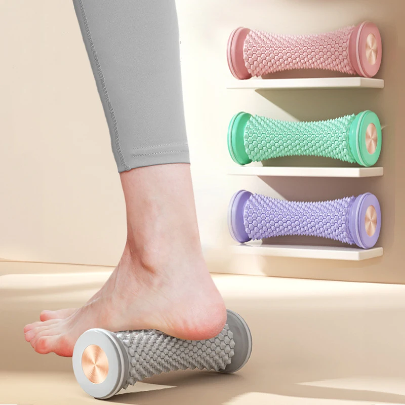 

1pc Plastic Yoga Muscle Massage Roller Foot Training Device Multi-functional Foot Roller for Muscle Network Drainage Calf Waist
