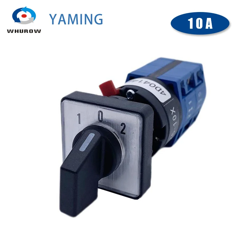 

LW26-10X Single Hole Installation 16.2mm Cam Switch Dual Power Supply Change-over Motor Reversing Elevator Control 10A