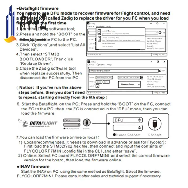 

A44Z-F7 Flight Controller 35X30mm For Remote Control FPV Freestyle Drone Parts