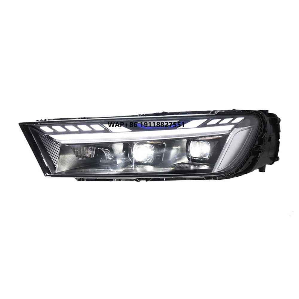 For Q7 2016-2019 Auto Headlights Assembly Upgrade Start Animation New SQ7 Style LED Projector Lens Car Tools Accessories