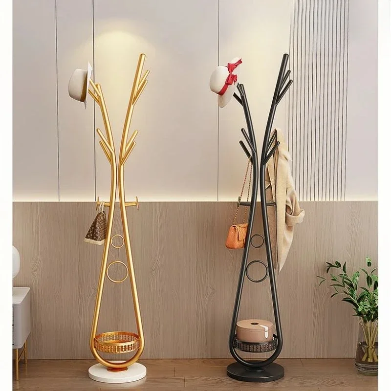 Entrance bag Hanger bedroom floor standing coat hat rack Double rod Corner hanger organizer clothes holder bedroom furniture