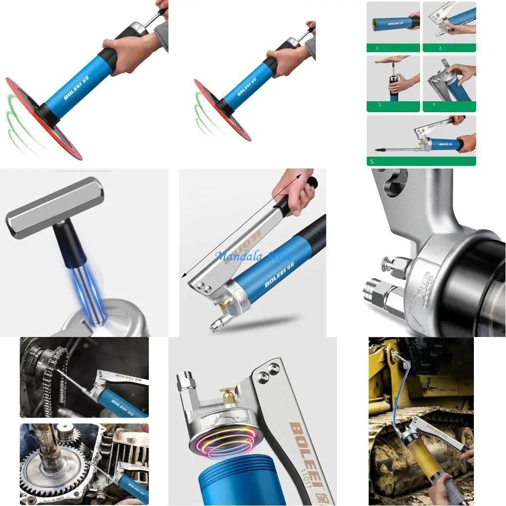 

U2JC Heavy Duty Gear Drive Thick Plunger 900cc+ Oil Suction Disc Set Manual Grease for Forklifts, Excavators,