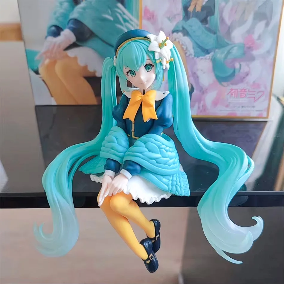2026Hatsune Miku Flower Fairy Lily Noodle Stooper Anime Action Figure Toys 15cm PVC Model Collector Kid Birthday Gift