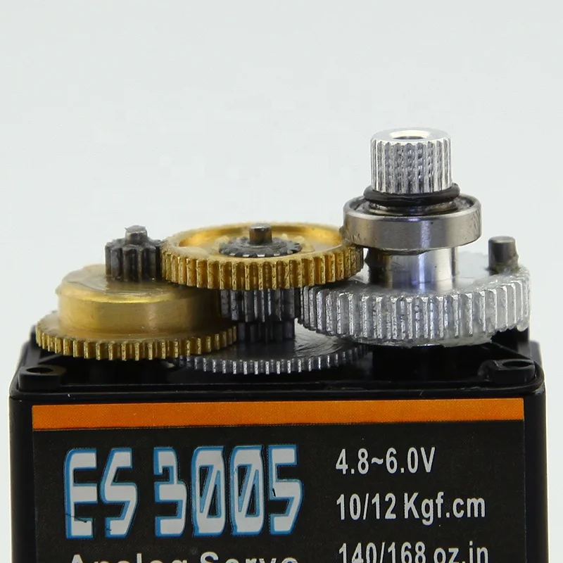 For EMAX Original ES3005 42g Analog Waterproof Servo with 12KG Torque and Bearing Plastic Motors for RC Car Boat Airplane
