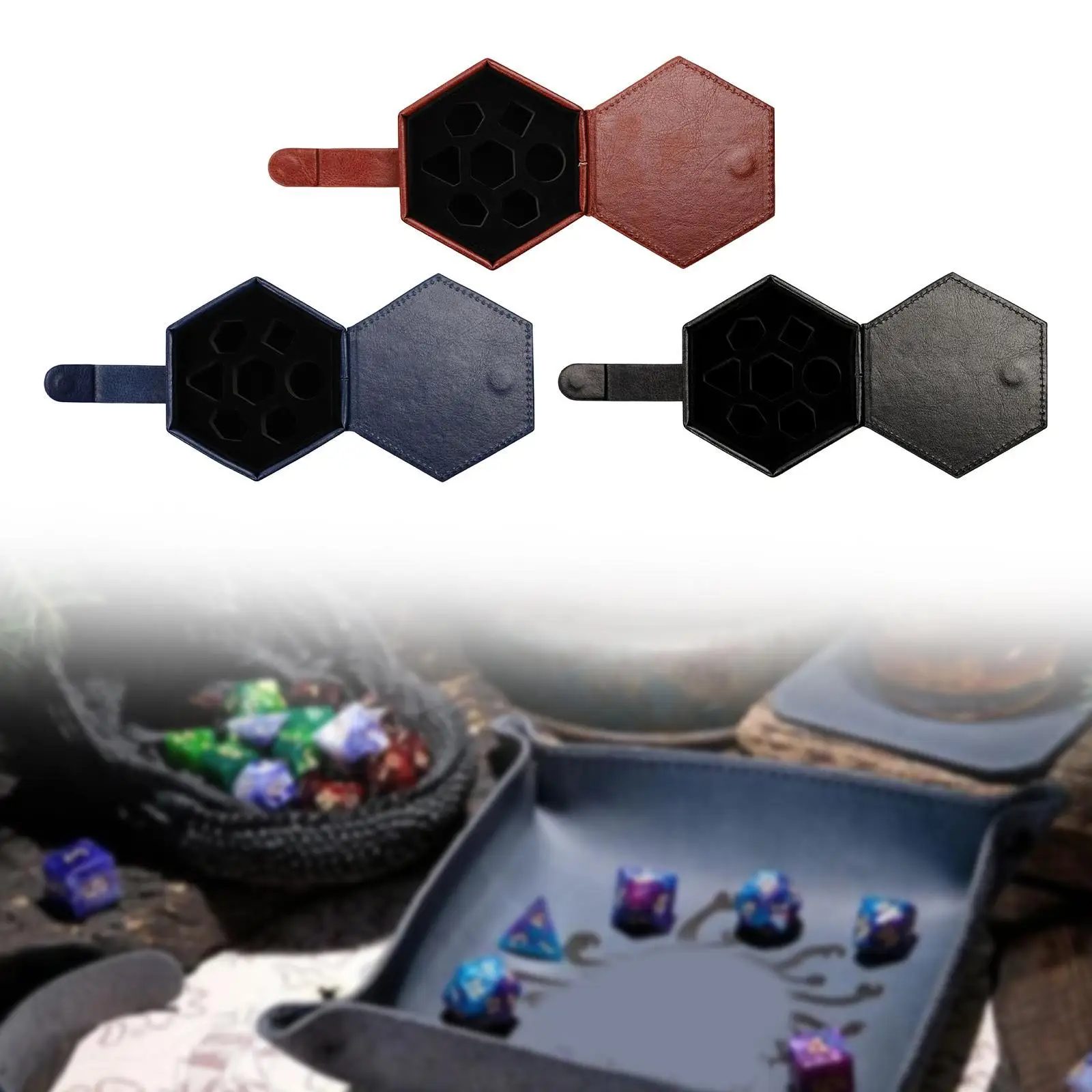 

Шестигранная коробка для игральных костей, многофункциональный портативный футляр для хранения игральных костей, игральные кости