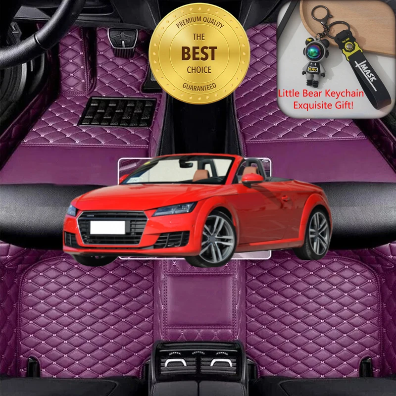 

Кабриолетные автомобильные коврики на заказ для Audi TT 2000-2023, всепогодные автомобильные аксессуары, автомобильные коврики с левым/правым рулем
