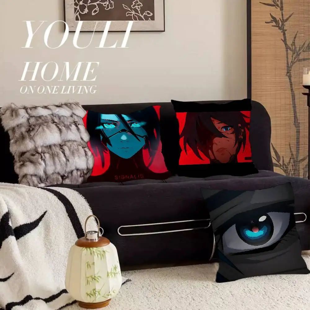 Popular Horror Game S-Signalis Personalized Pillow Dust Cover Bedroom Kids Party Decoration Pillowcase Birthday Children Gift