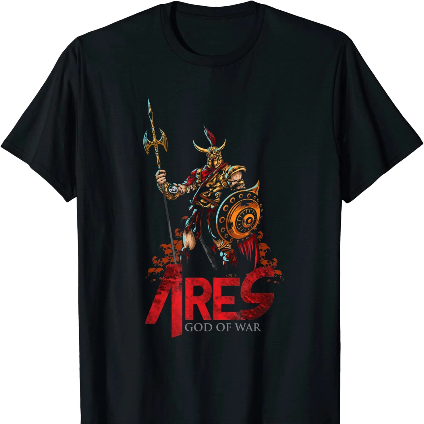 Ancient Greek Mythology and Folklore Gods of War Ares T-Shirt Short Sleeve Casual 100% Cotton O-Neck Mens T-shirt Size S-3XL