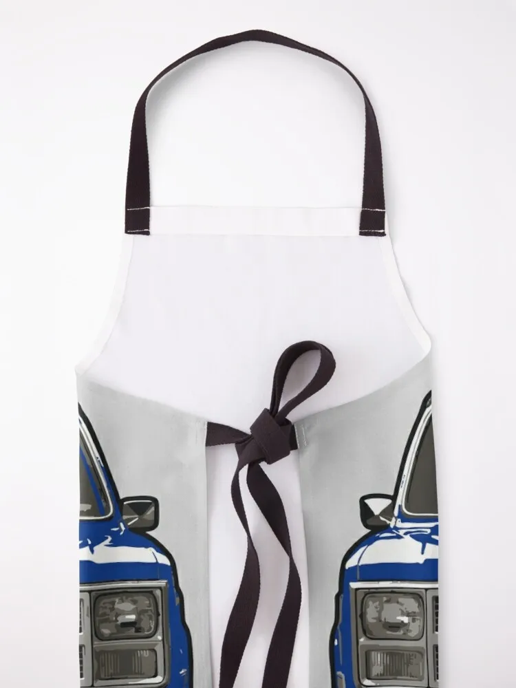 Blue 80s G Truck Apron Kitchen Items For Home with pockets kitchen and home Barista Apron