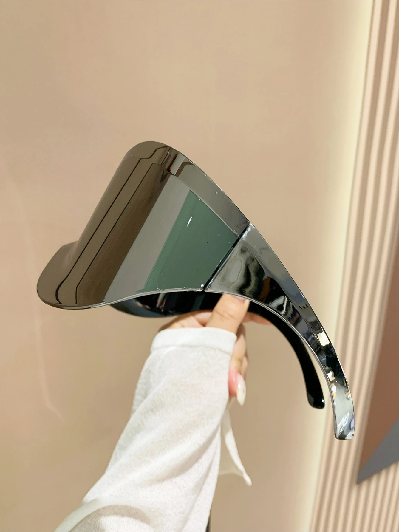 نظارات شمسية بدون إطار بلون الزئبق للرجال والنساء، مناسبة لركوب الدراجات في الهواء الطلق والرياضة وتسلق الجبال والتزلج.