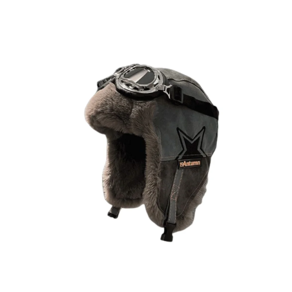 

Winter Season Russian Style Winter Hat Thickened Warm Soft Top Warm Windproof Ski Cap Thermal Windproof Lined