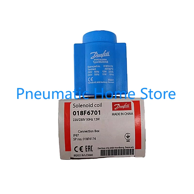 

Danfoss Solenoid Valve Coil 018F6701 018F6176 BE230AS