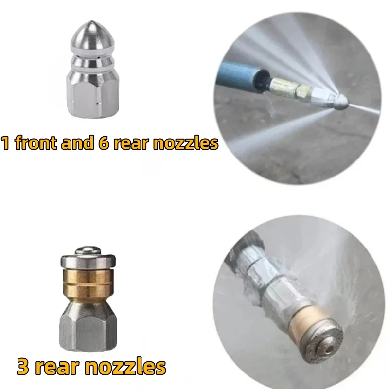Imagem -05 - Mangueira de Limpeza de Drenagem de Esgoto Kit de Limpeza de Tubo Mangueira de Máquina de Limpeza de Alta Pressão Bico de Pulverização de Esgoto Karcher K2k3k4k5k6k7