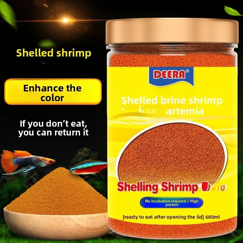 

DEERA Decapsulated Brine Shrimp Artemia, Ultimate Starter Food for Baby Fish, Fry of Guppy & All Tropical Species