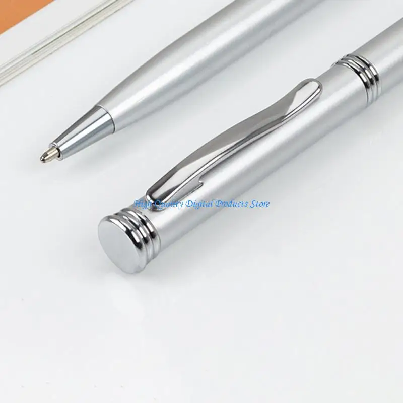 U2JE 10Pcs Twist Action Ballpoint Pen Metal Office Signing Pen with Pen Clip,