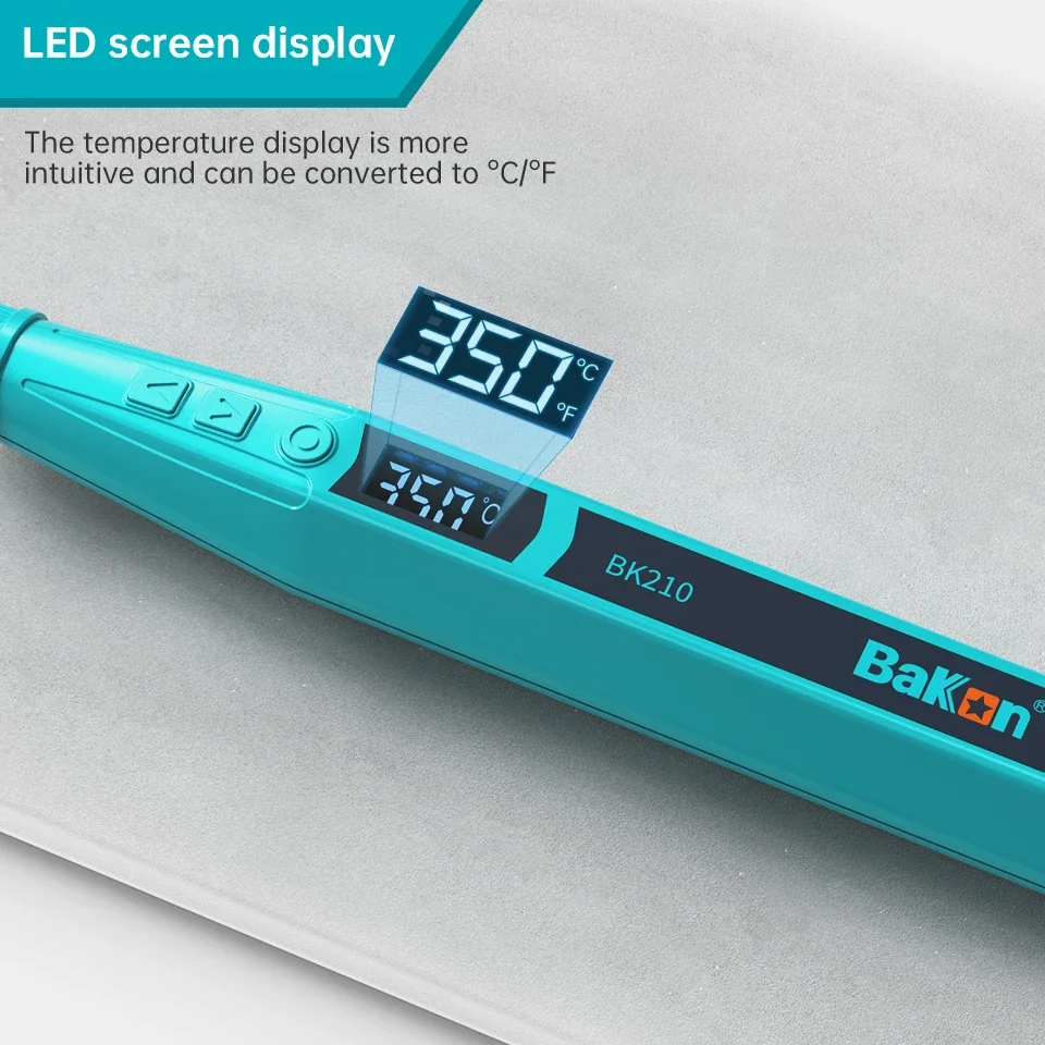 Bakon bk210 C210 USB saldatore Display a LED riscaldamento rapido 12W Mini saldatore PCB strumenti di saldatura con batteria 3200Amh