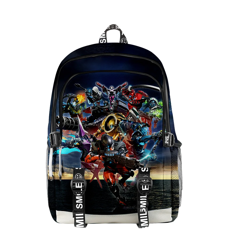 

Exoprimal 2023 New Game Zipper Backpack School Bag Unique Daypack Traval Bag Oxford Cloth