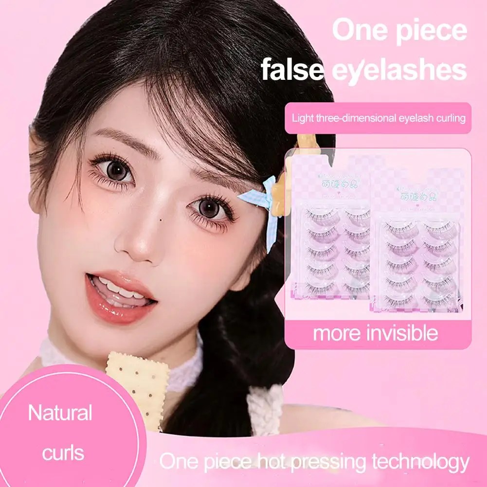 フルストリップつけまつげナチュラルふわふわカール個別まつげエクステンション DIY ラッシュメイクアップツール初心者のための H3Z6