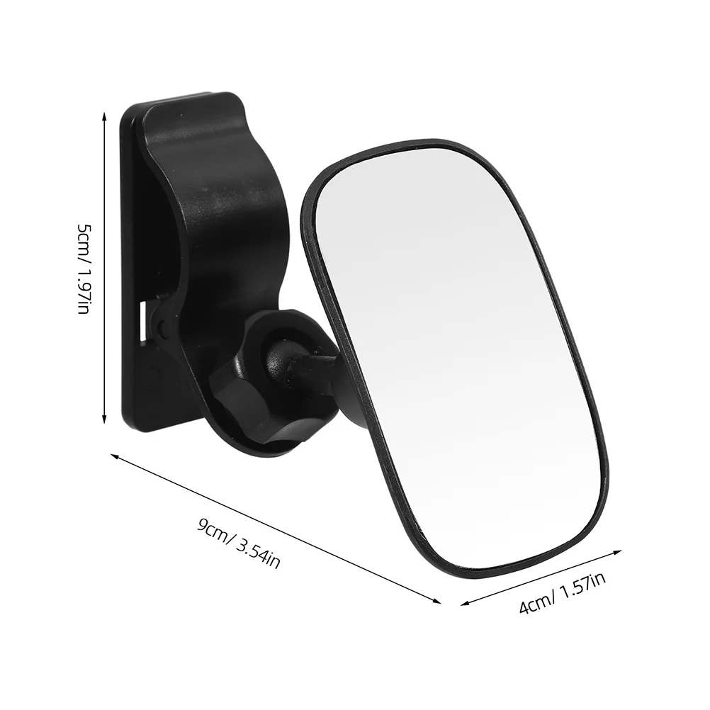 مرآة الرؤية الخلفية العالمية للأطفال للسيارة، مشبك مرآة مراقبة واسع للرضع قابل للتعديل 360 درجة على مقعد السيارة