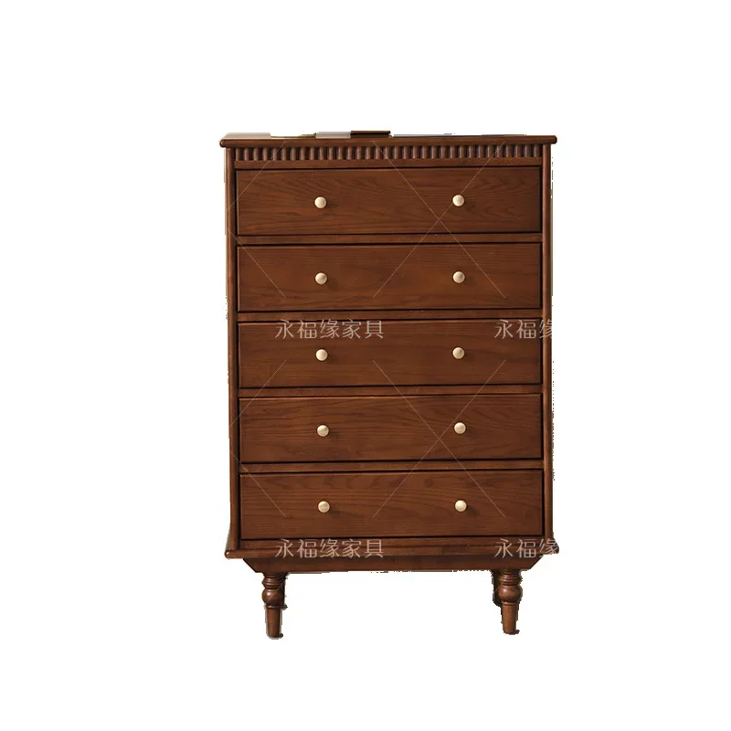 

solid wood chest of drawers, living room premium locker, bedroom storage cabinet, medieval style wall drawer cabinet