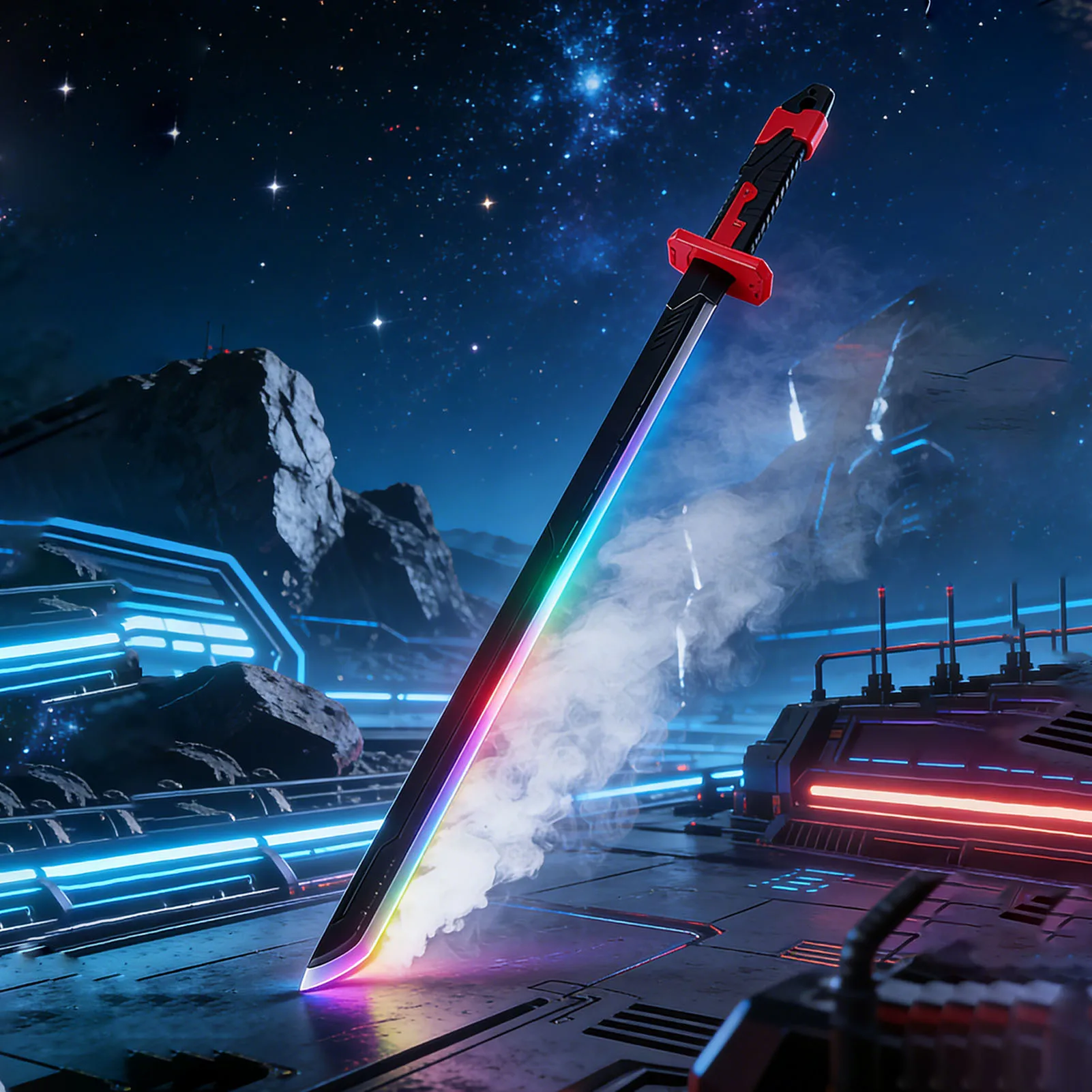 

NEW Colorful LED Streamer Glowing Sword Toys with Spark & Sound Effect Light Sword Toy for Cosplay Kids Christmas Birthday Gift