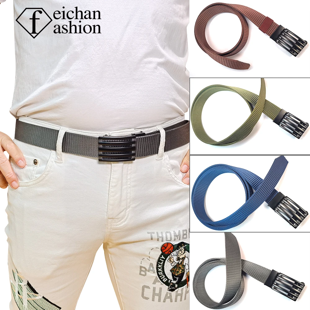 

2023 new Belt Men's belt Metal casual all-fit outdoor tactical Nylon pants belt free adjustment strap body