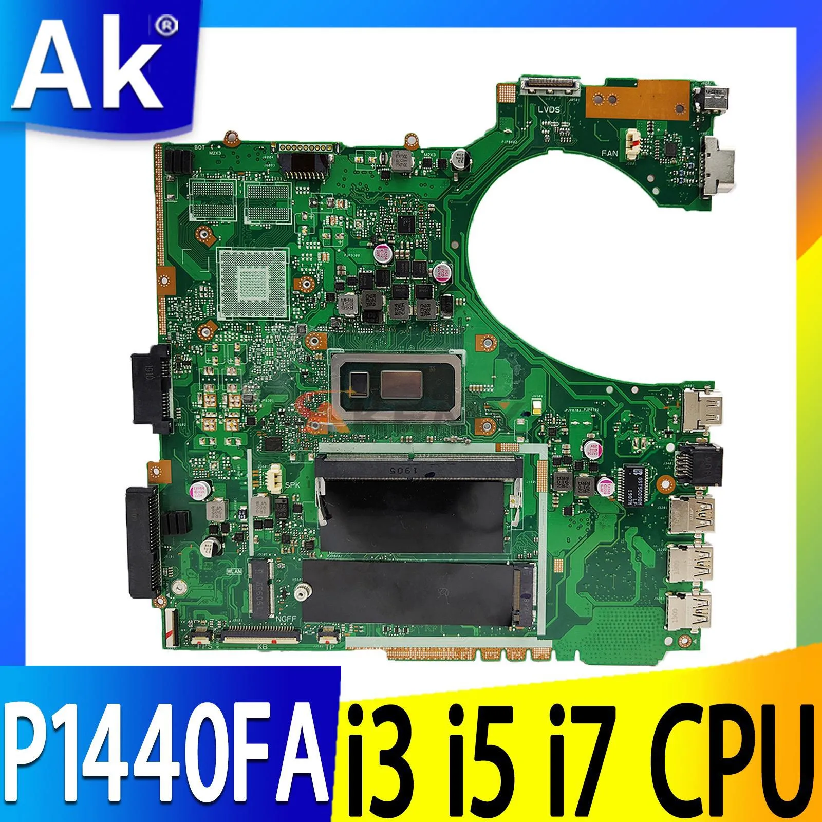 

Shenzhen P1440FA Mainboard For ASUS ASUS PRO P1440F P1440FB B1440FA P1440FA P1440FAC P1440FBL I3 I5 I7 8th 10th 8G