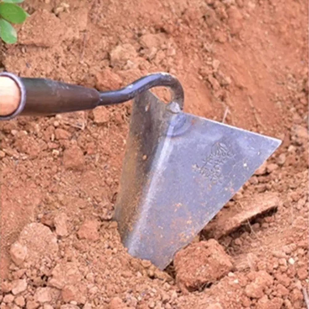 

Multi-Use Manganese Steel Triangle Hoe Thickened Agricultural Farm Hoe Labor-saving Small Tip Hoe Outdoor Garden