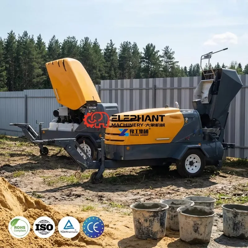 Verified Premium Supplier Export Cement Mortar Pump High Pressure Pneumatic Air for Modern Floor Screeding