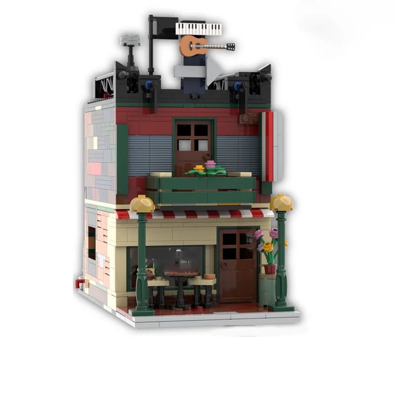 مجموعة بناء مخصصة مكونة من 920 قطعة - بناء بديل بيرك المركزي "الأصدقاء".