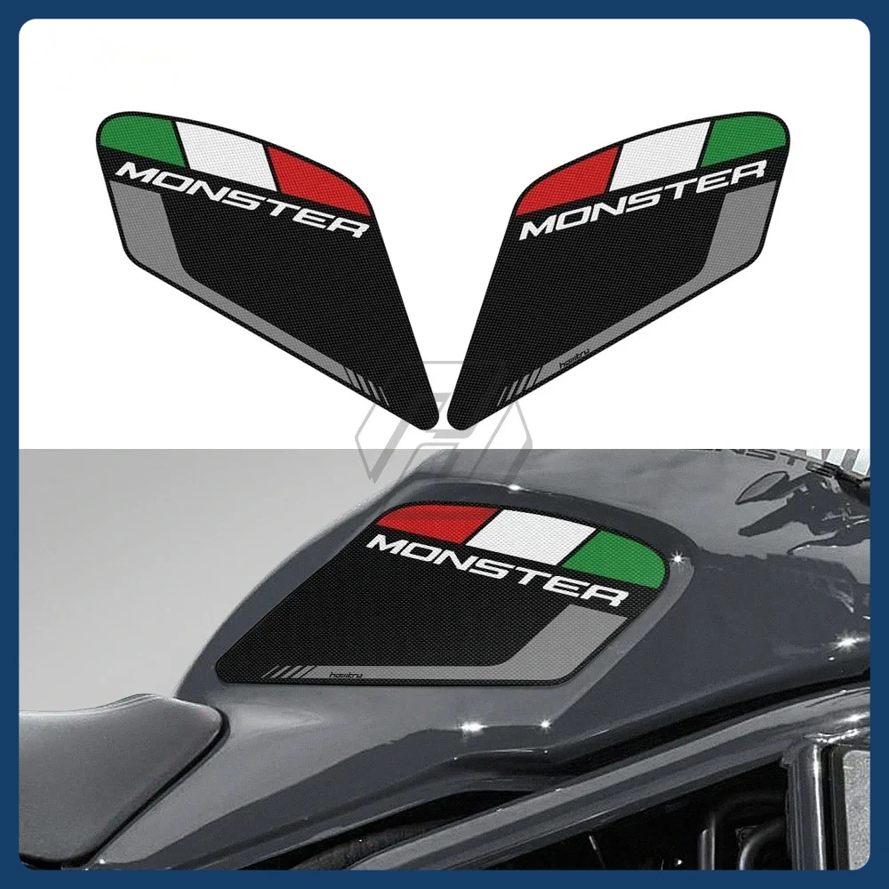 

Motorcycle Sticker For Ducati Monster 797 821 1200 2017-2019 Sticker Motorcycle Anti-slip Side Tank Pad Protection Knee Grip
