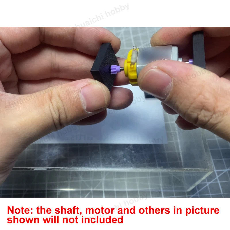 1Set Motor Gear/Aandrijfas Uitlijning Plaat voor Tamiya 4WD Auto Model 3D Gedrukt Tand Richting Uitlijning gids Hulpgereedschap