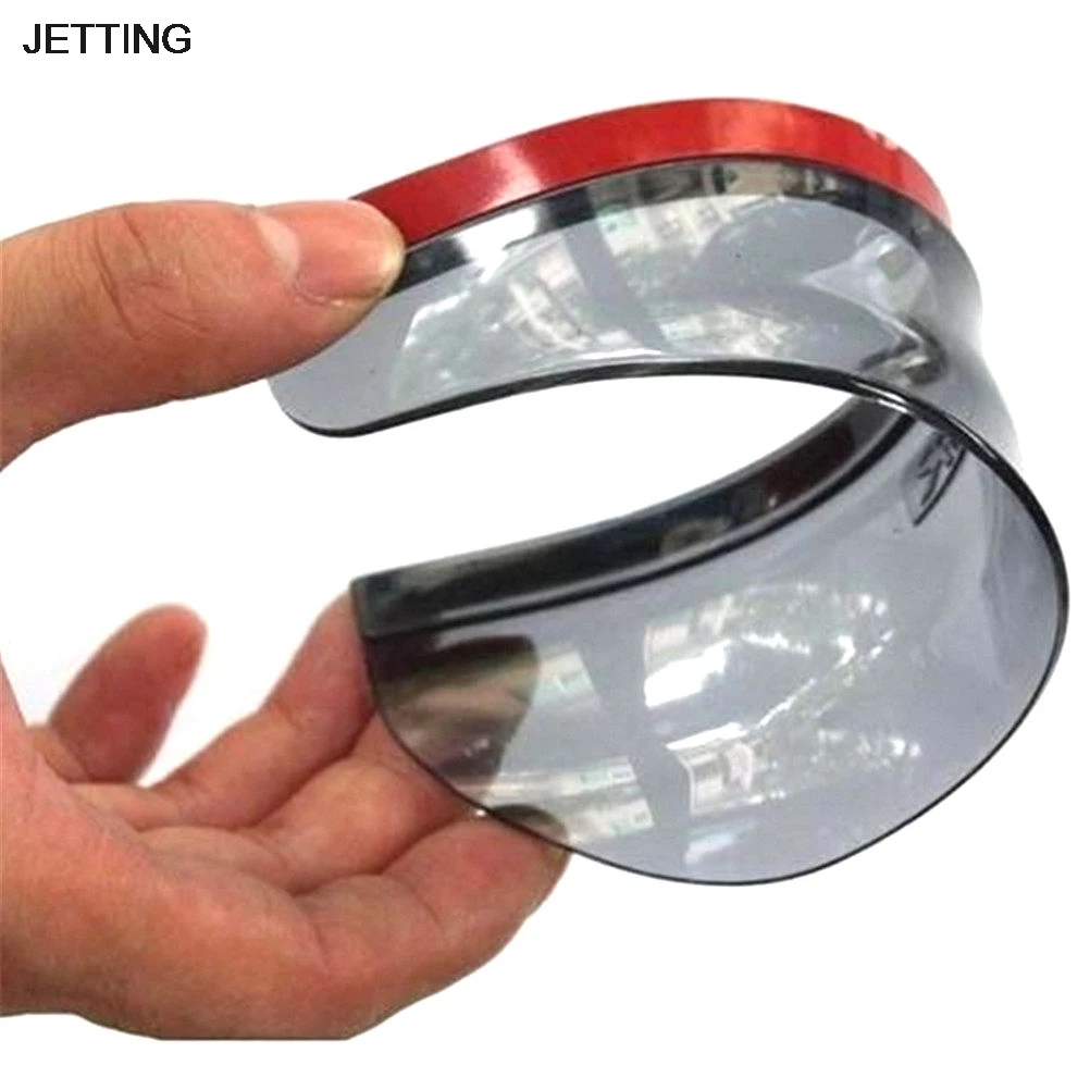 2pcs/Set Universal Flexible PVC Rearview Mirror Rain Shade Car Back Mirror Eyebrow Rain Cover Car Acc Rainproof Blades