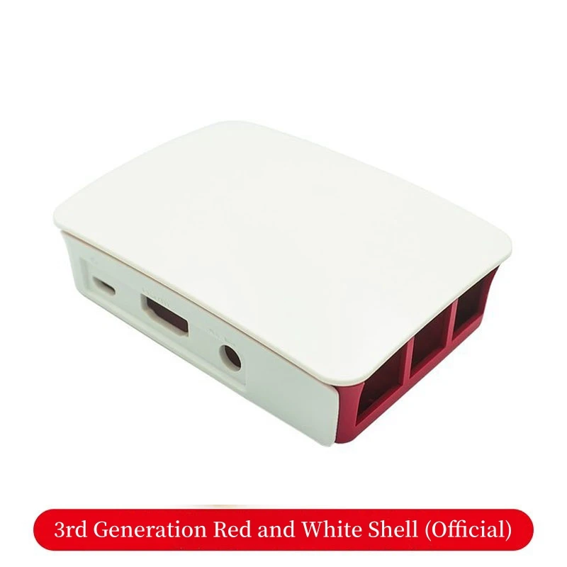 1~50Pcs Compatible Raspberry Pie Raspberry Pi Suitable for 3rd/4th Generation B-shaped Shell Case Red and White Box