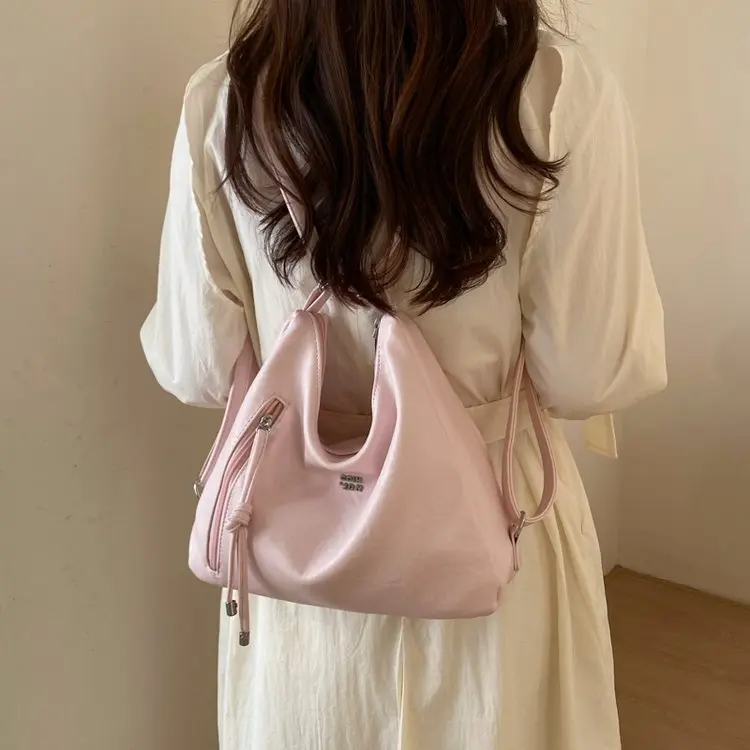 

Легкая кожаная женская сумка, популярная в Париже, модная повседневная сумка-тоут в стиле ретро, стильная сумка через плечо для шопинга